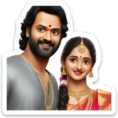 Prabhas Anushka Shetty Marriage sticker