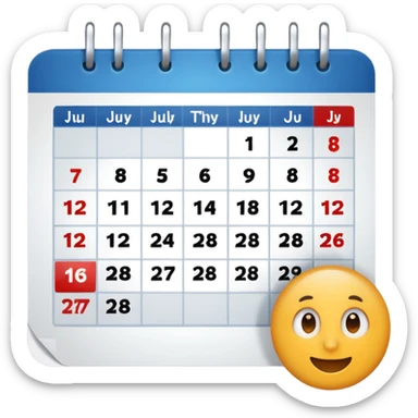 July 12 date sticker