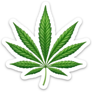 Cannabis lead sticker