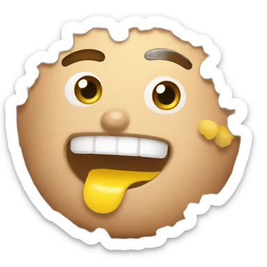 Macron mange du couscous sticker