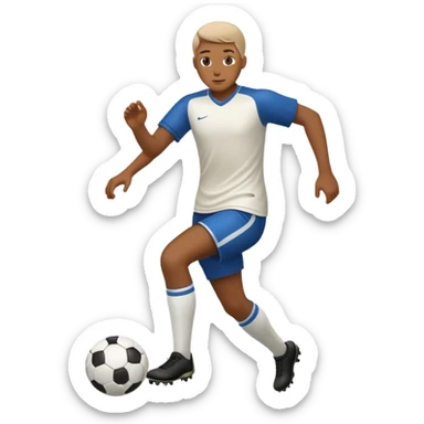 persona jugando al fútbol  sticker