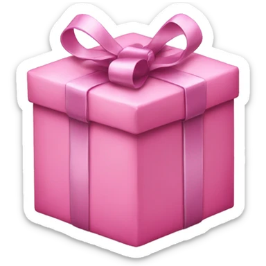 Pink Christmas present  sticker