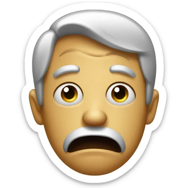 a super very ultra sad very very sad emoji sticker