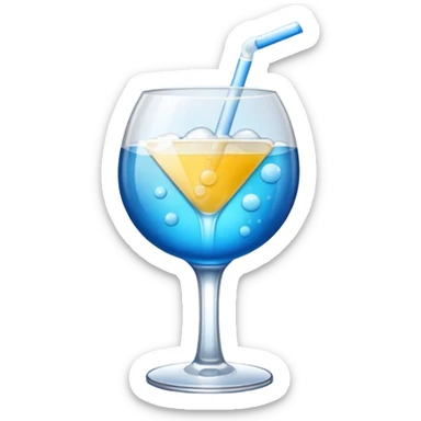 Alcohol beverage, blue buzz ball sticker
