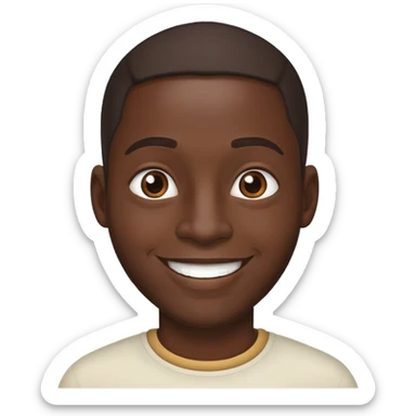 African man thank you sticker