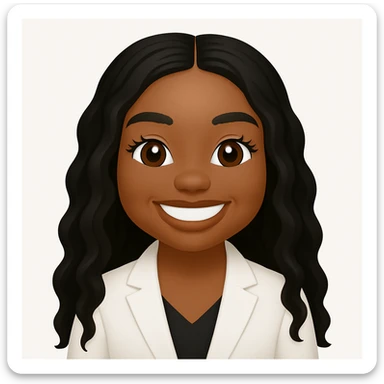 turn the second man in emoji style of the 1st image, match the facial features and match dressing style of the 2nd image, she is wearing white suit sticker
