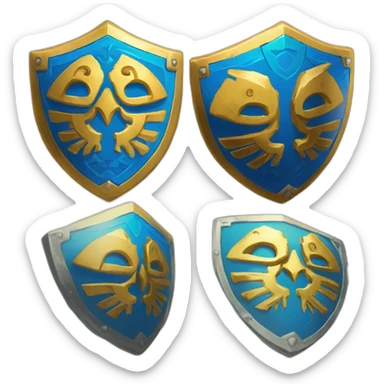 blue-hylian-shield-legend-of-zelda-breath-of-the-wild sticker