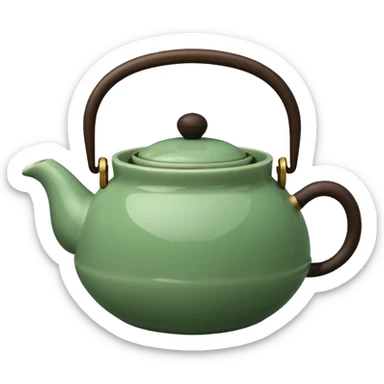 sencha. kyushu pot, gong fu sticker