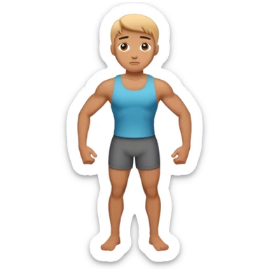 shrugs exercise sticker