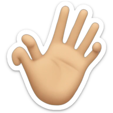 mano señalando hacia la derecha sticker