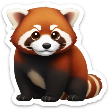 Red panda sticker