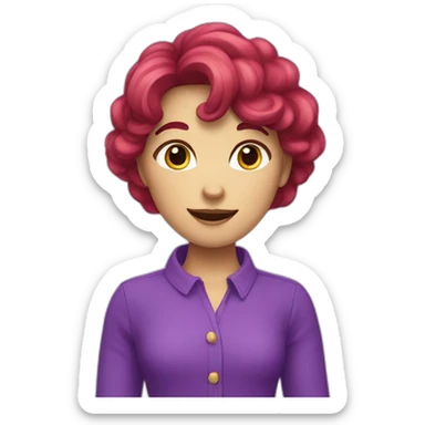 Pomme violett  sticker