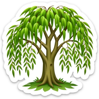 Weeping willow tree sticker