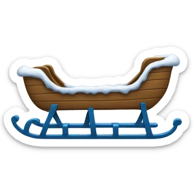 Winter sled  sticker