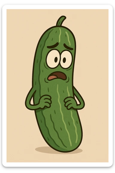 Cucumber sticker