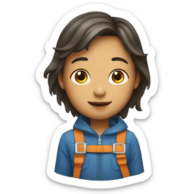 Garçon qui fais un câlin à une fille sticker