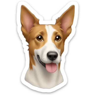 Cão de raça podengo português sticker