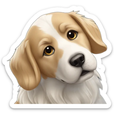 Chien Avec chienne sticker
