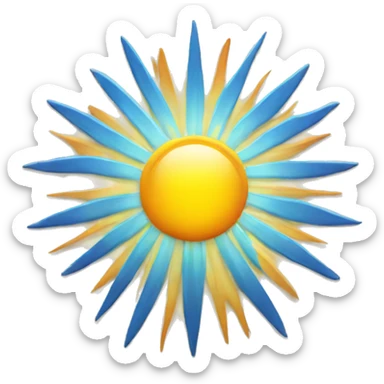 Sun rays sticker