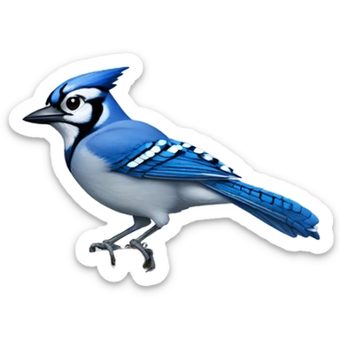Blue jay with pit vipers sticker