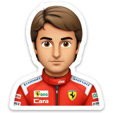 Carlos sainz na ferrari sticker
