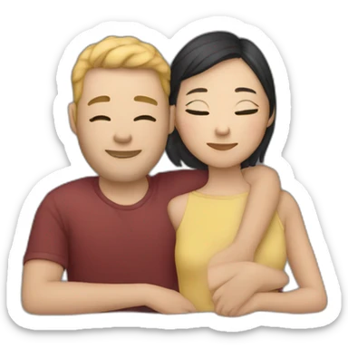 whiteman-asianwoman-cuddles sticker