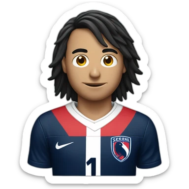 a crow with a san lorenzo soccer shirt sticker