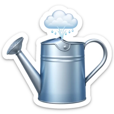 Cloud + watering can,Sky Gardeners. sticker