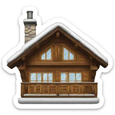 Swiss chalet alpin sticker