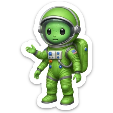 slime alien Astronaut sticker