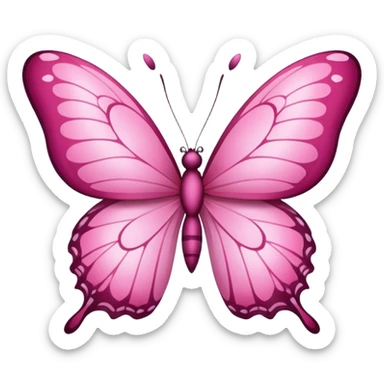 borboleta rosa sticker