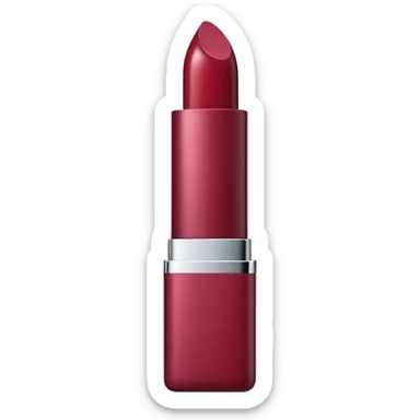 labial bordo packaging cromado sticker