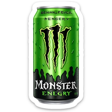 Monster energy drink can sticker