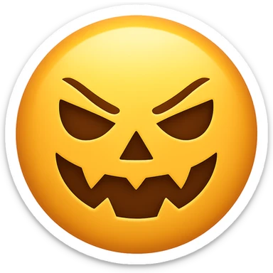 Halloween slay emoji, remove background sticker