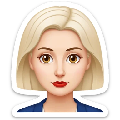 patriot polish european woman simple patriot politician modern sticker