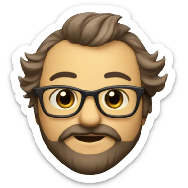 Chauve barbu qui danse sticker