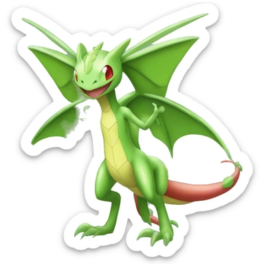 Full body shiny Flygon-Scyther-grovyle sticker