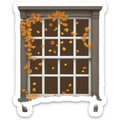 fall window sticker