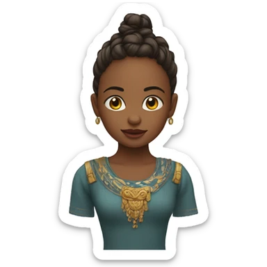 Chango con cara de niña sticker