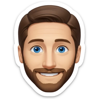 Jake Gyllenhaal with blue eyes sticker