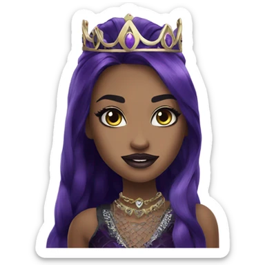 Raven queen from ever after high sticker