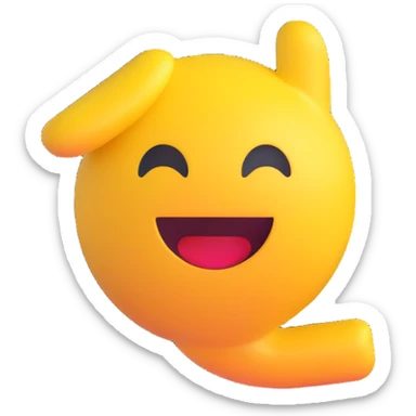 Move the plus symbol to the top right corner outside the kitchen area, keeping the 3D emoji style consistent. sticker