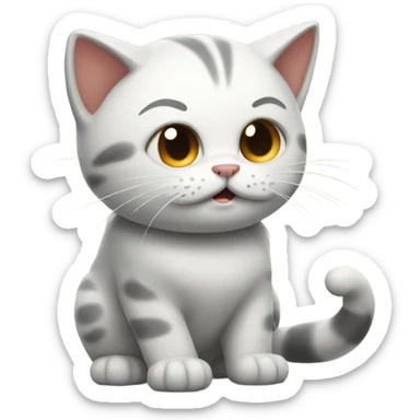 Cat with big gust sticker