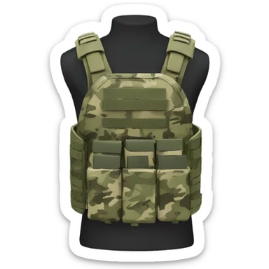 Camouflage plate carrier  sticker