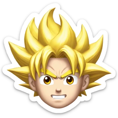 Goku from dragon ball z sticker