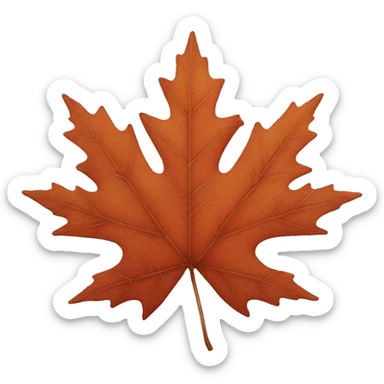 Maple leaves sticker