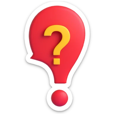 faceless face with a question mark sticker