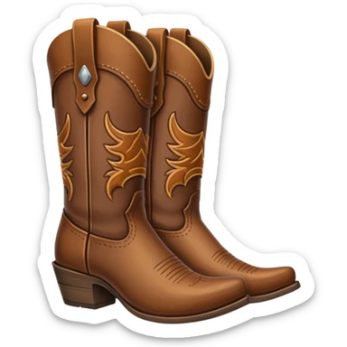 Cowboy boot sticker