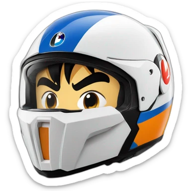 son goku bmw gs helmet sticker