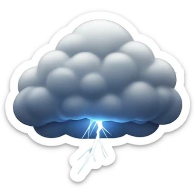 thunderstorm sticker